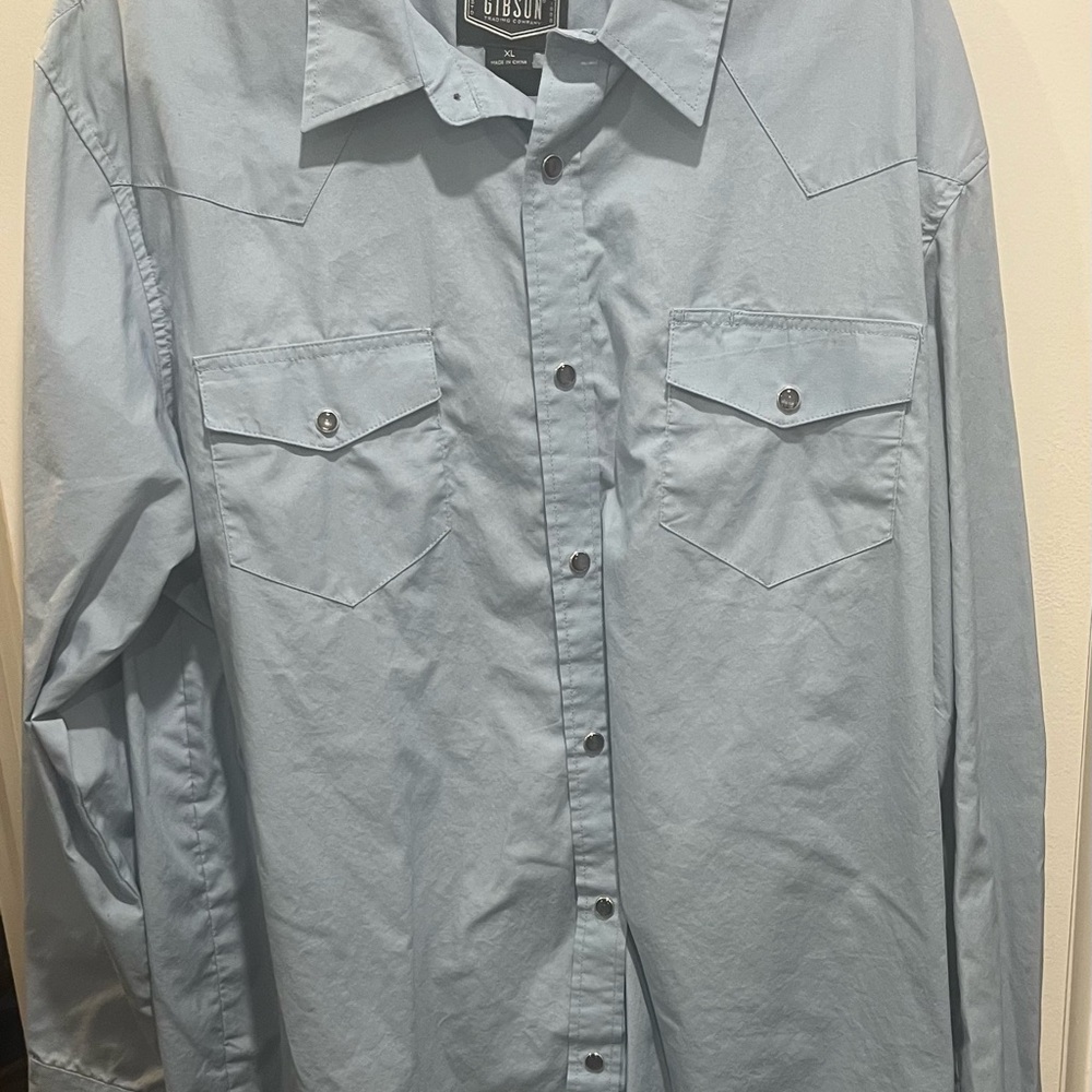Gibson Blue Casual Button Down Shirt